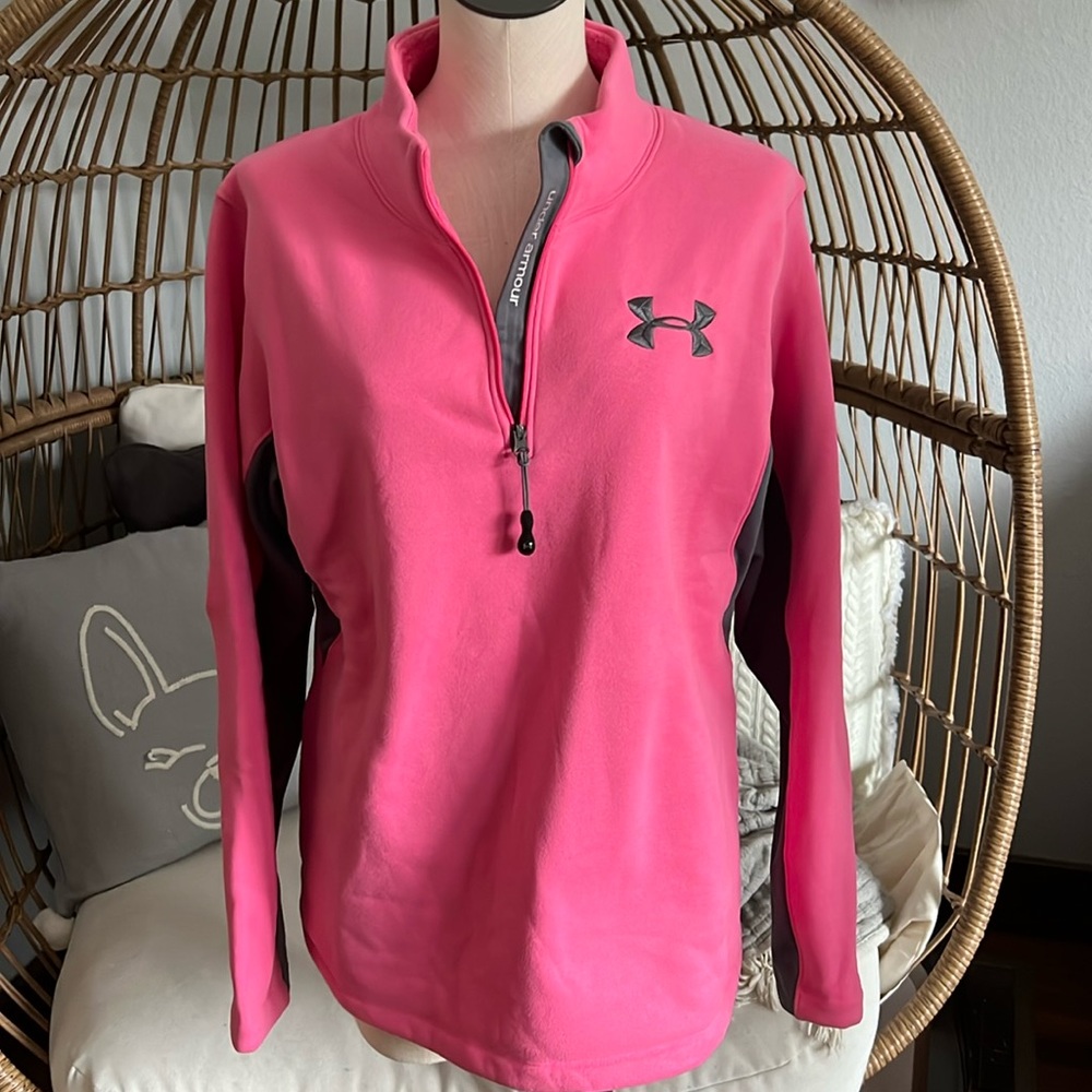 Women’s Semi Fitted Fleece Lined 3/4 Zip Up Sweatshirt